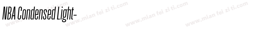 NBA Condensed Light字体转换